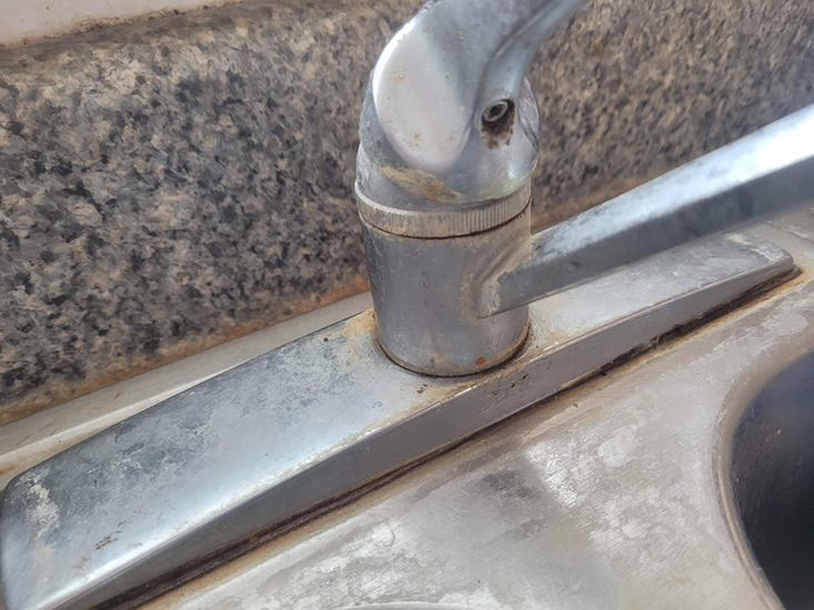 White Spots on faucet