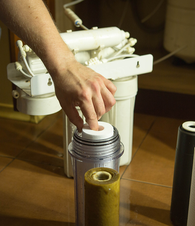 Water filter change